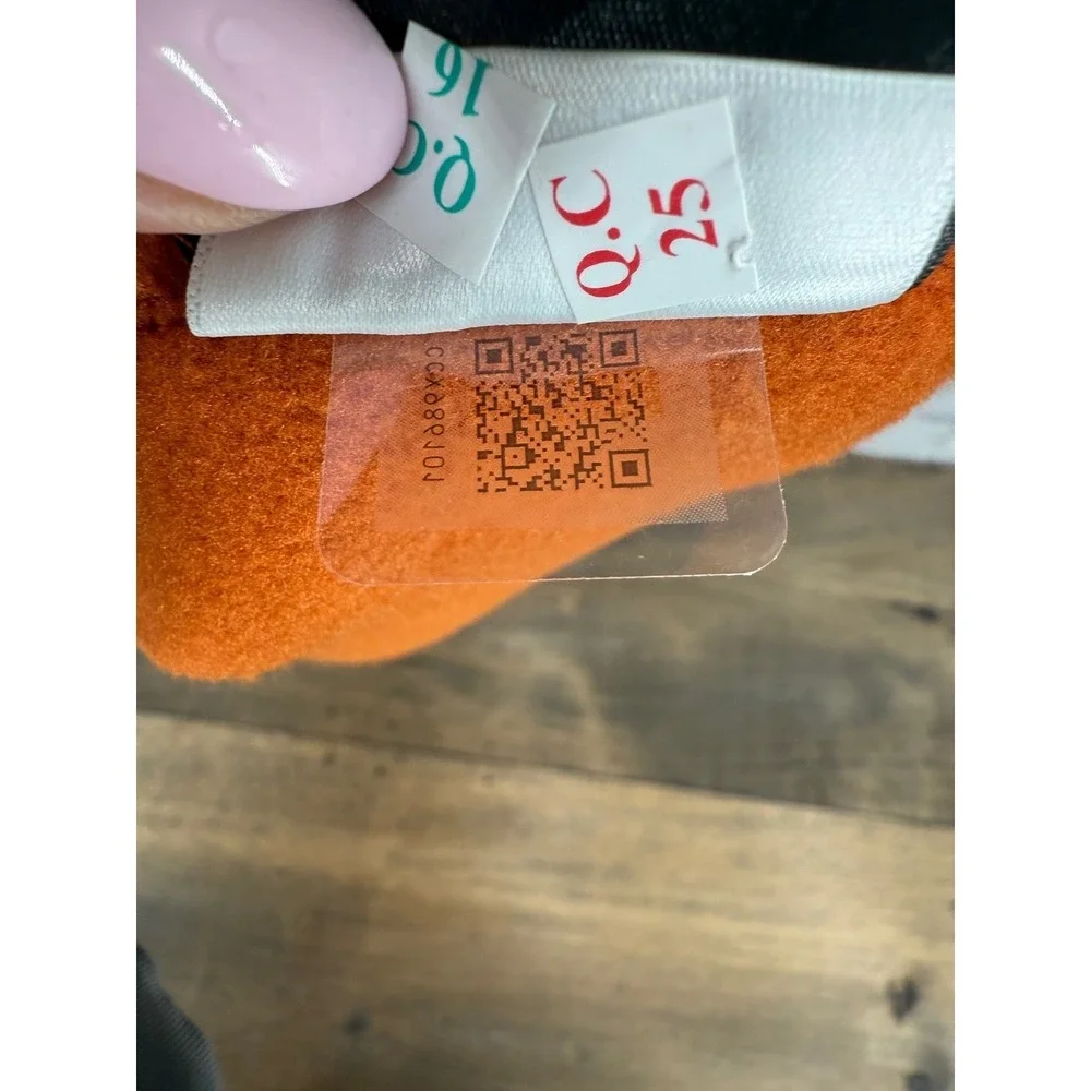 The‎ North Face Gordon Lyons 1/4 Zip Orange Gray Fleece Pullover Knit Jacket XL
